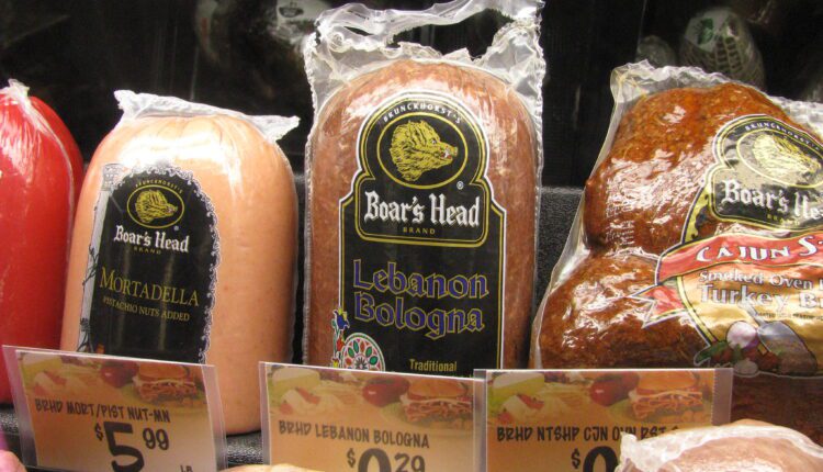 Photo of various Boar's Head deli meats.